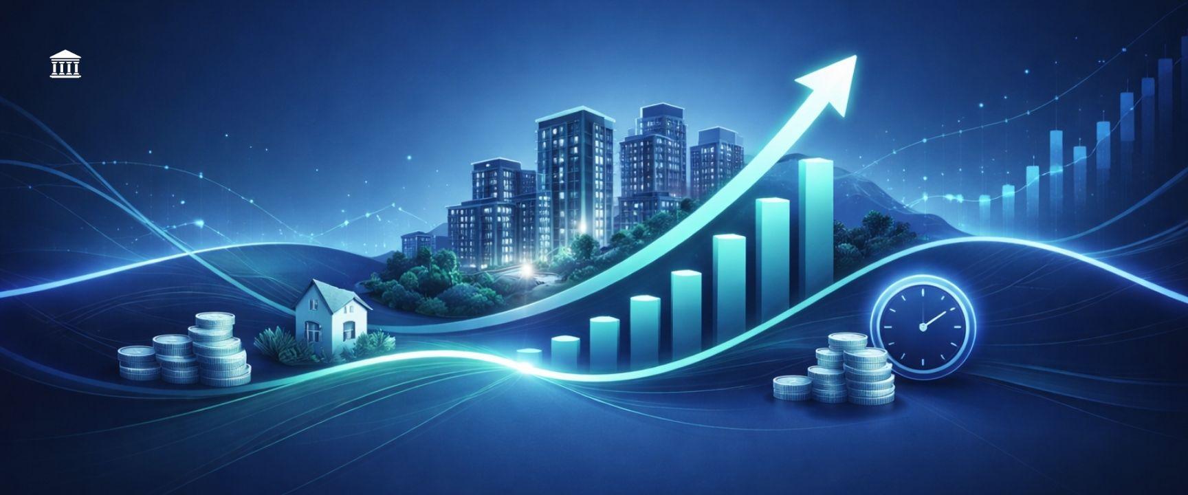 Real estate market cycle showing when to invest, hold, and exit property investments